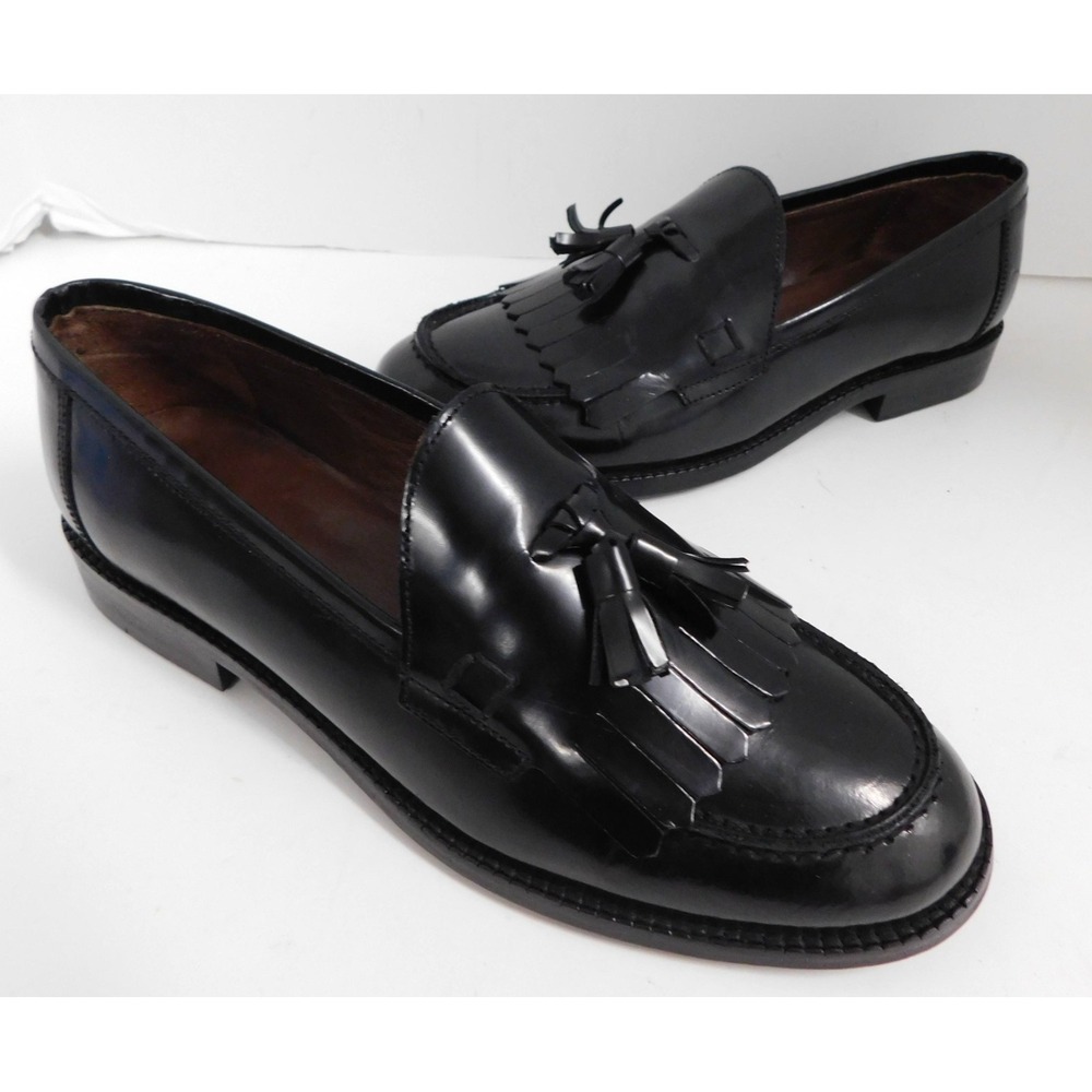 George Hogg Black‎ Leather Dress Loafers EU Size 36